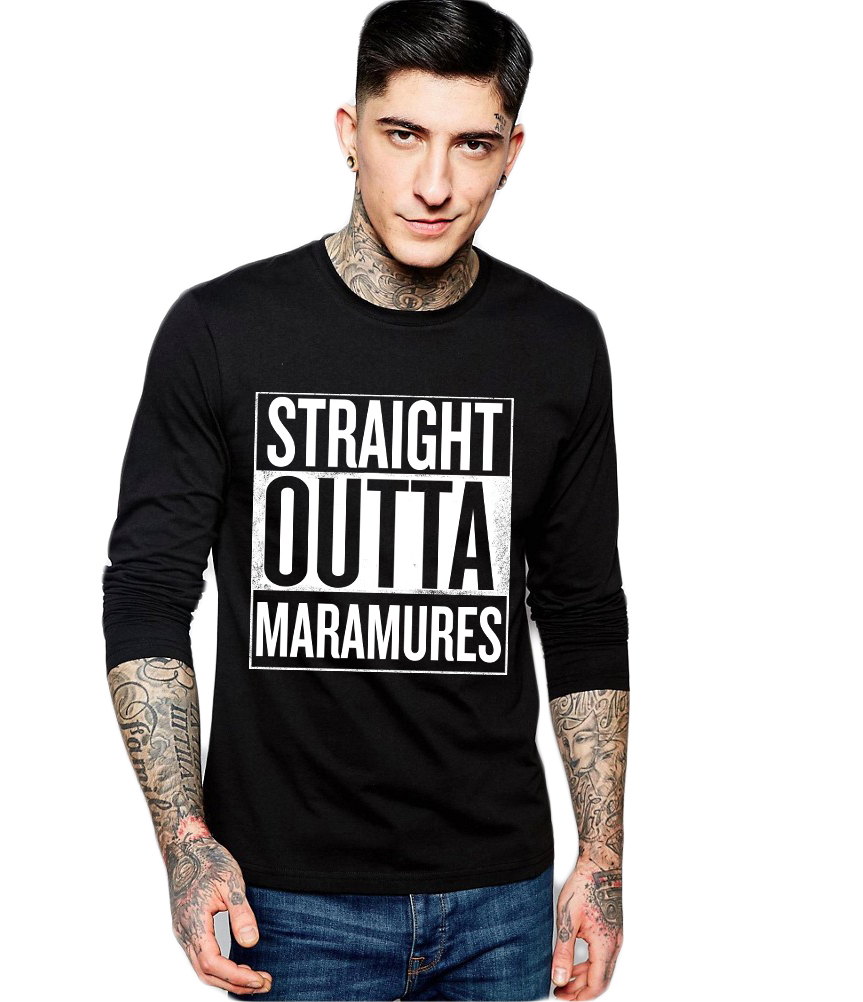 Bluza barbati neagra - Straight Outta Maramures - CATEGORIE
